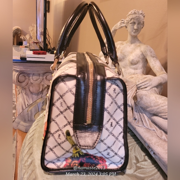 L.A.M.B. by Gwen Stefani Marigold Satchel Leather Luxury Designer Handbag #743 - Picture 4 of 13